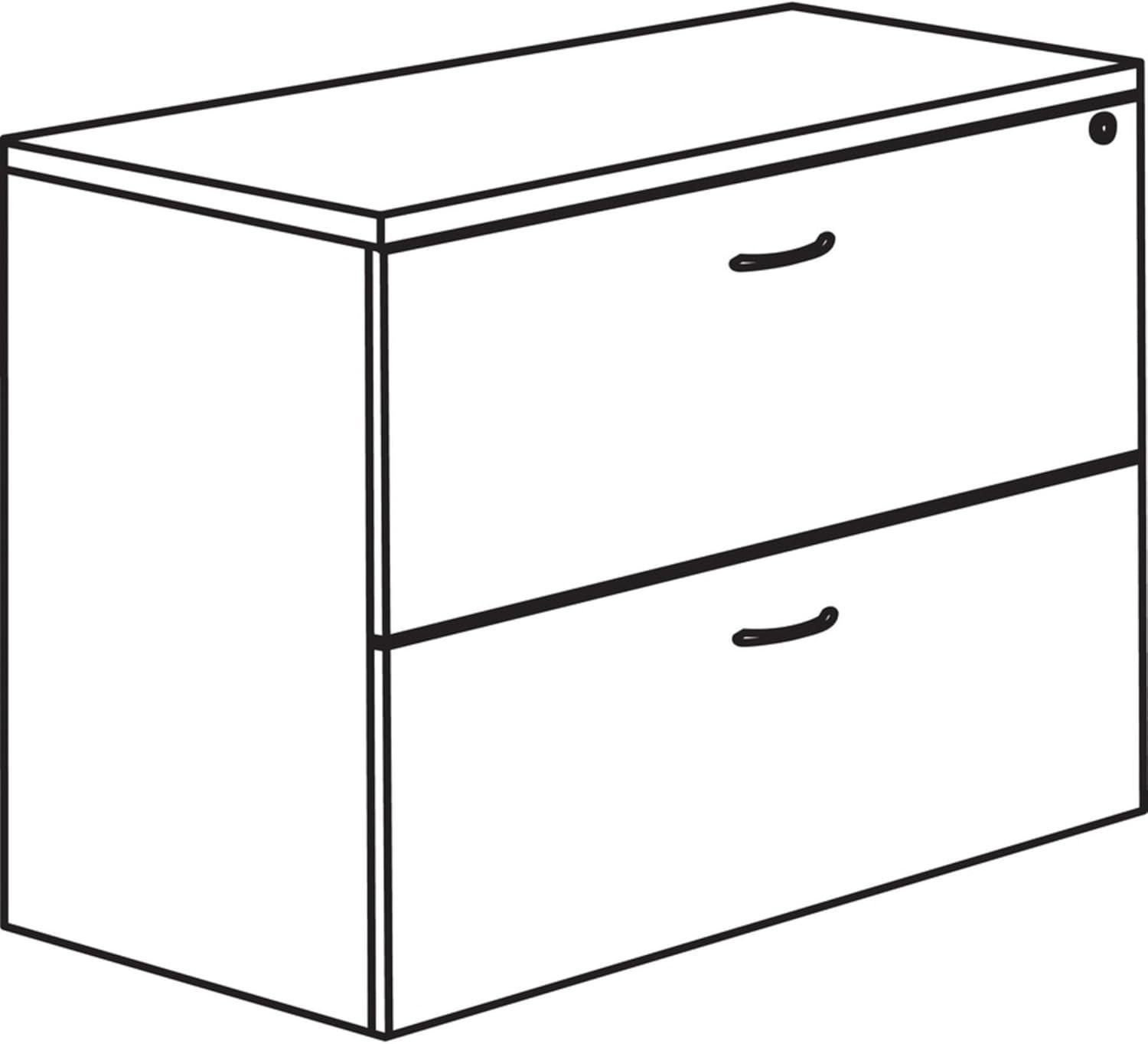 Essentials Series 37.8'' Wide 2 -Drawer File Cabinet