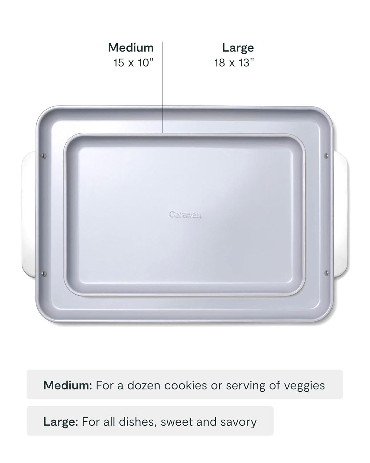 Caraway Home ® Cream Non-Stick Ceramic Baking Sheet Duo