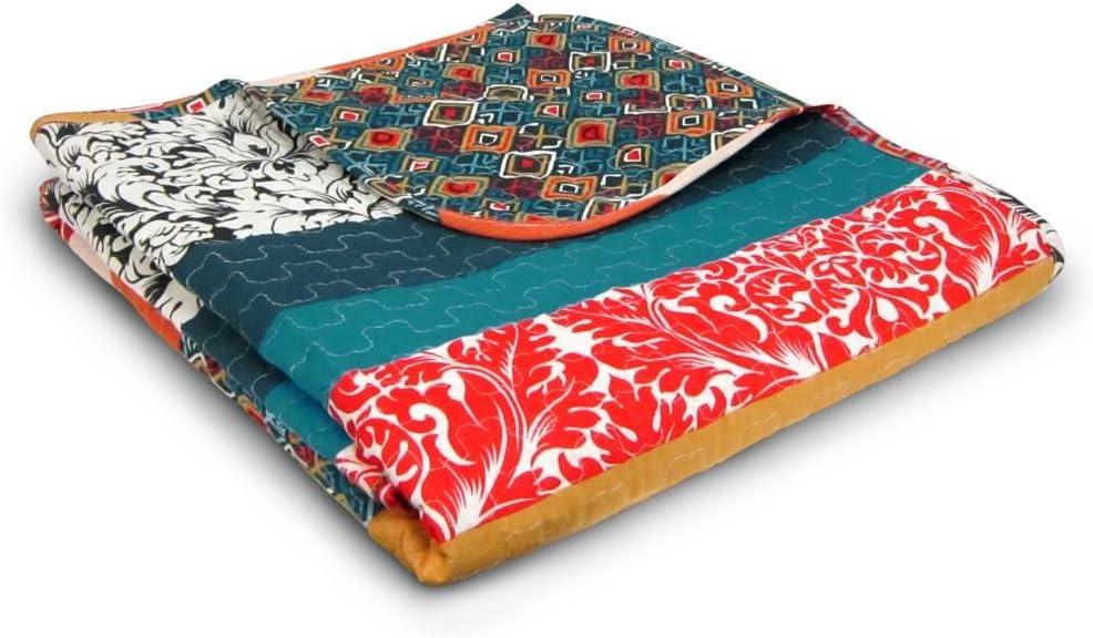 Lush Decor Boho Stripe Cotton Blanket