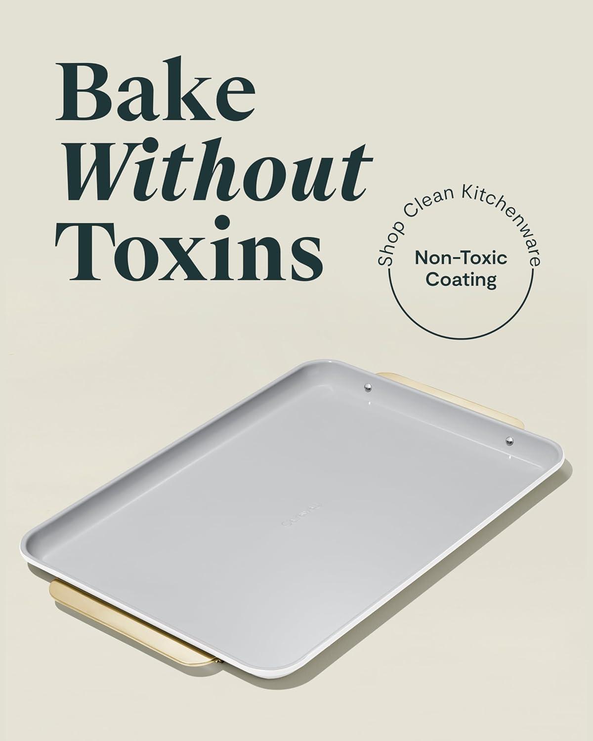 Large White Non-Stick Ceramic Cookie Sheet