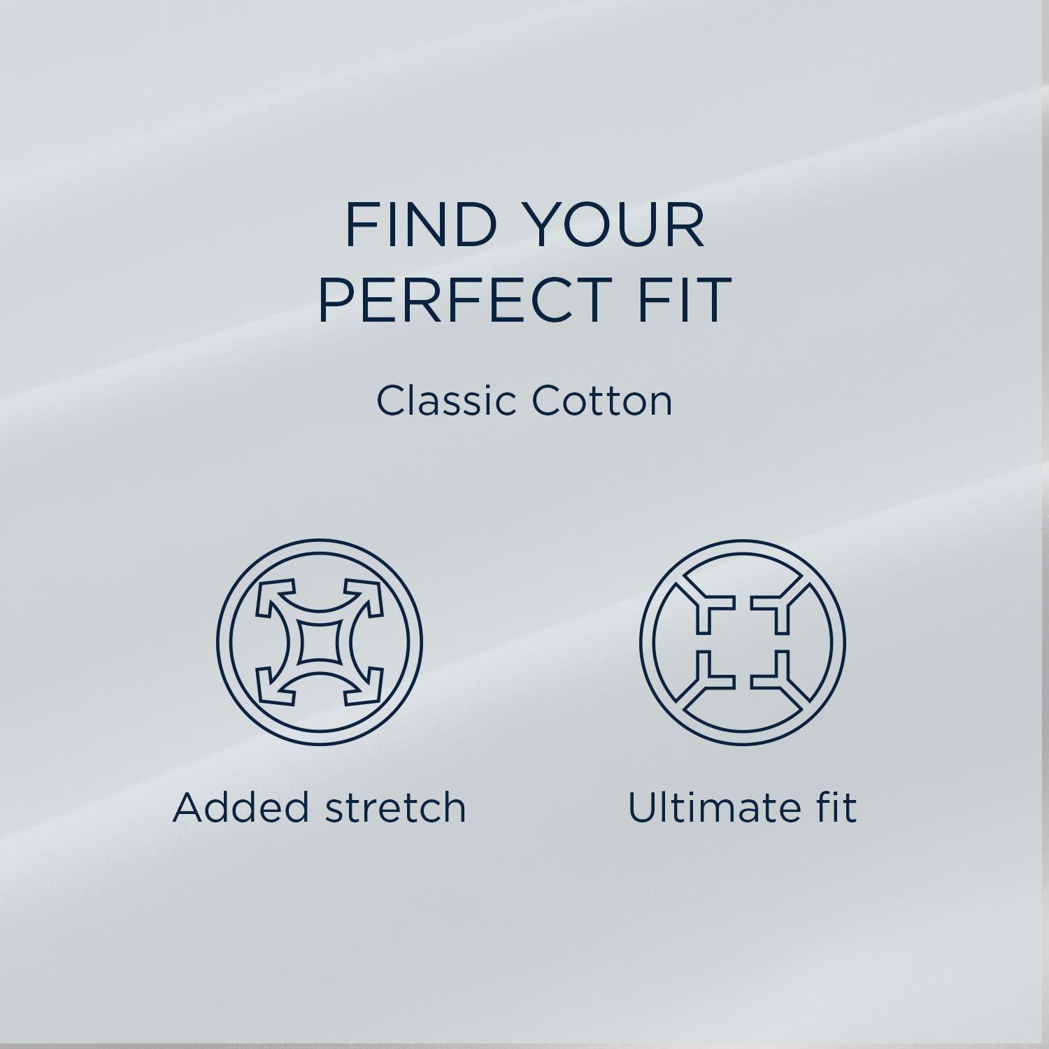 Tempur-Pedic Tempur-Classic Cotton Sheet Set, White, Full, Adult