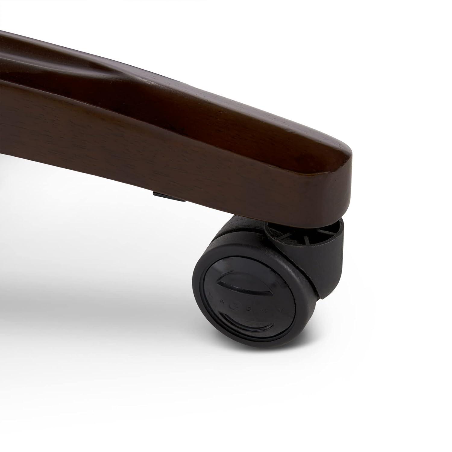 La-Z-Boy La-Z-Boy Edmonton Big & Tall Executive Office Chair, ComfortCore with Memory Foam Cushions, Real Wood Arms and Base, Waterfall Seat Edge, Bonded Leather