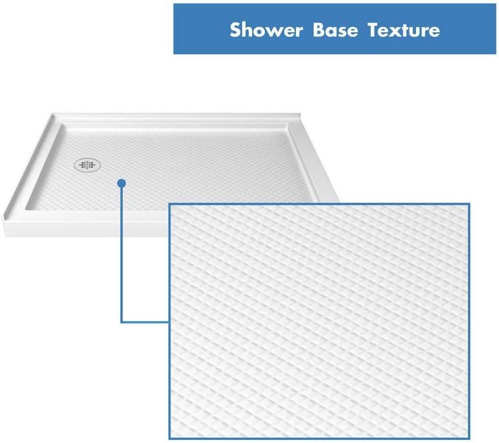 French Corner 36" W x 36" D x 74.75" H Framed Square Shower Kit