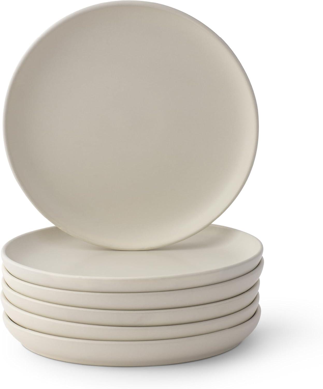 JoyJolt JoyJolt Mesa 6pc Stoneware 8" Salad plate set (Set of 6)