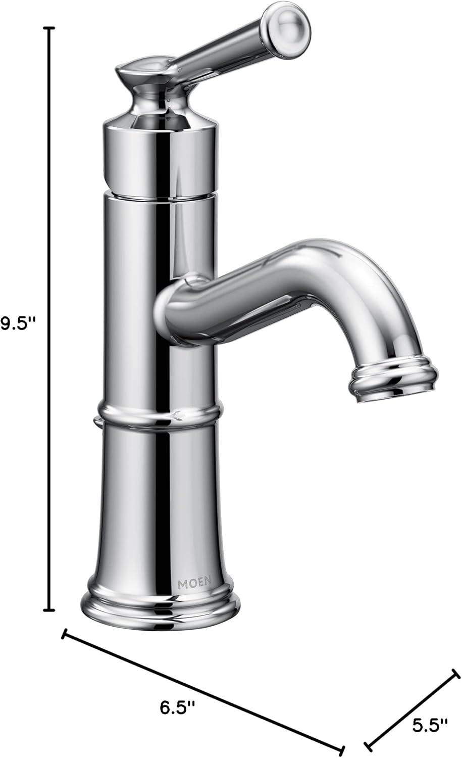 Belfield Single Hole Bathroom Faucet with Drain Assembly