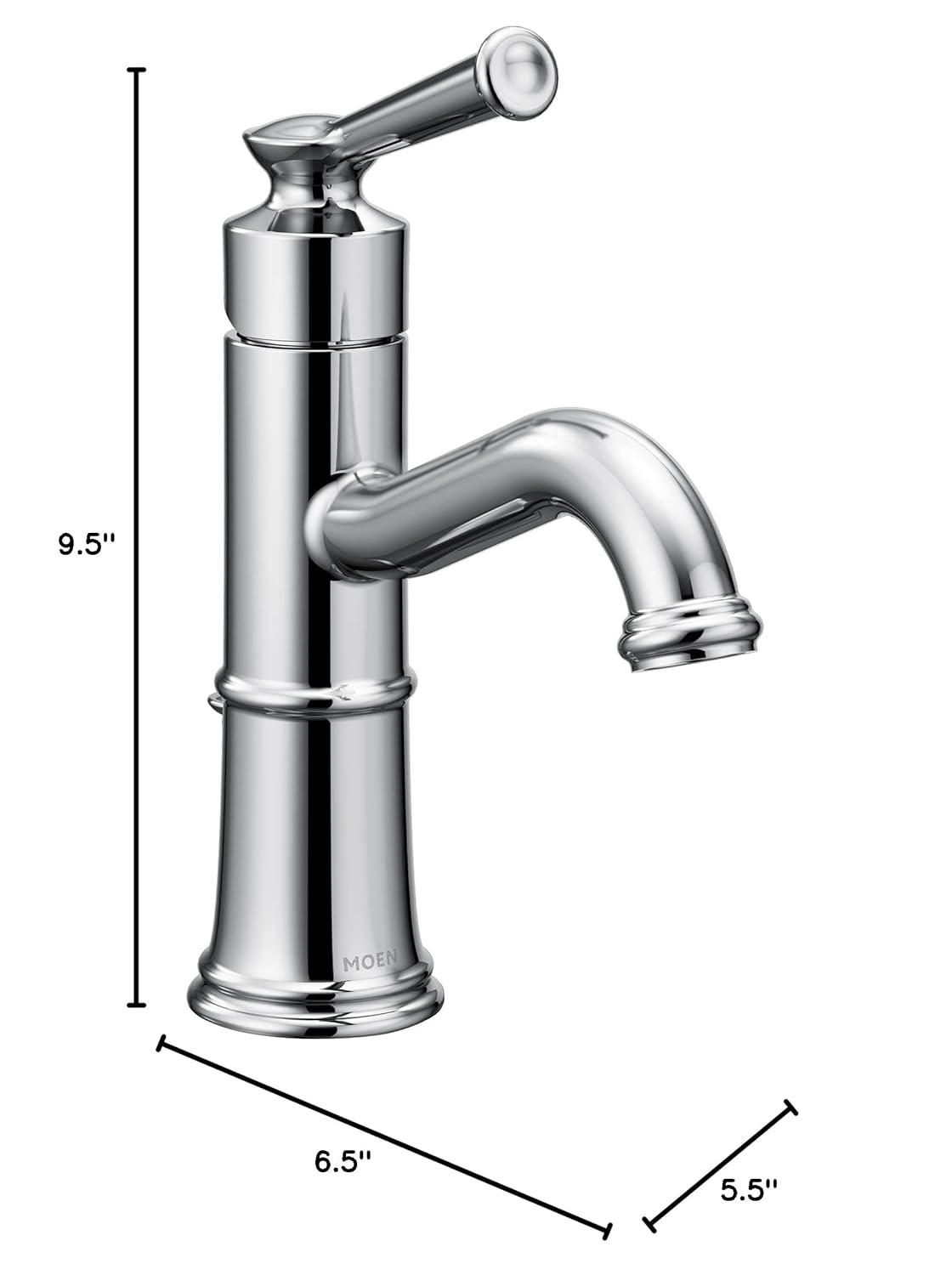 Belfield Single Hole Bathroom Faucet with Drain Assembly