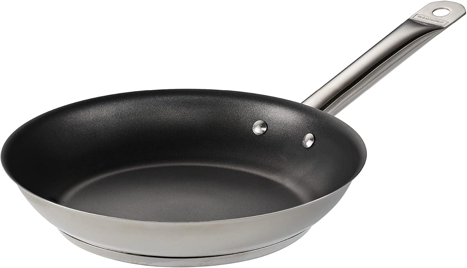 10-Inch Stainless Steel Nonstick Fry Pan with Tri-Ply Base