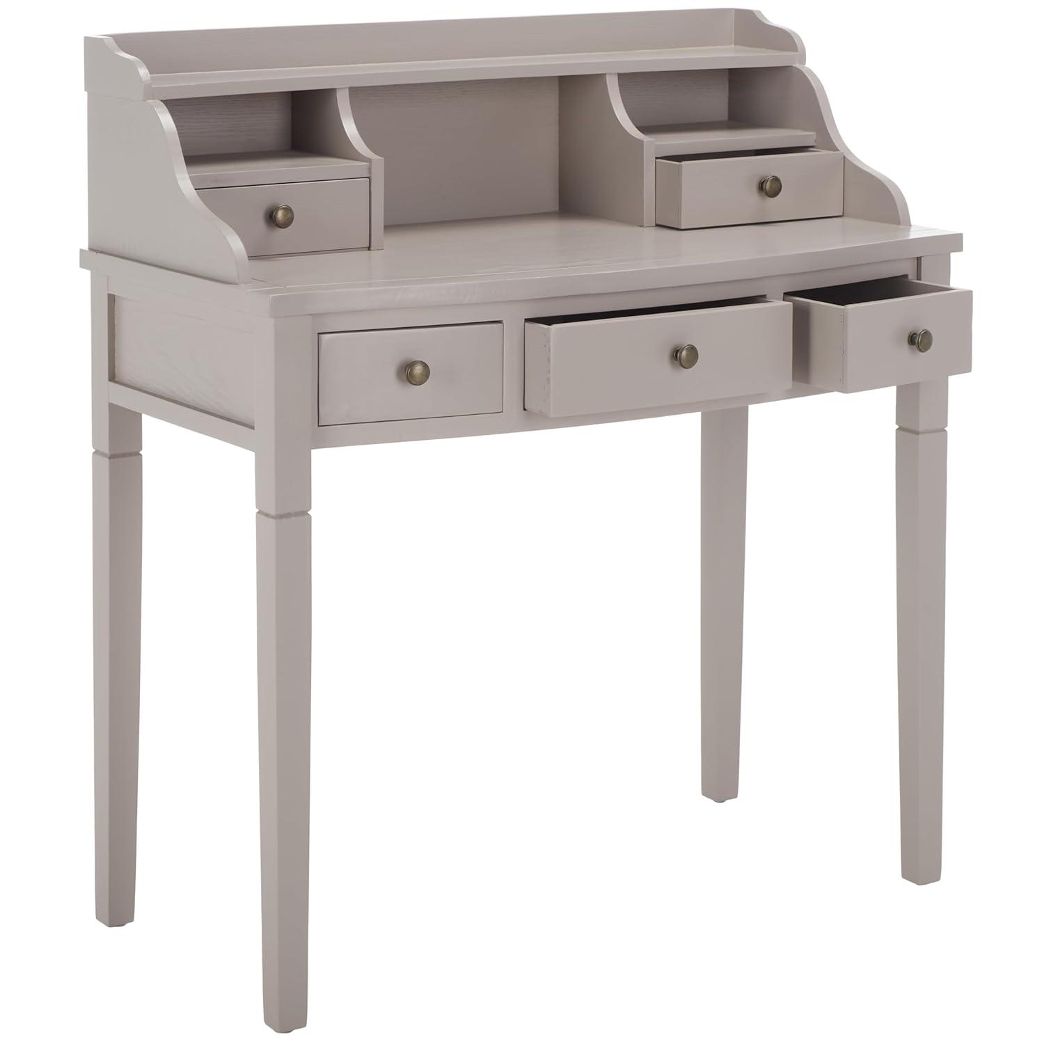Landon Writing Desk - Quartz Grey - Safavieh