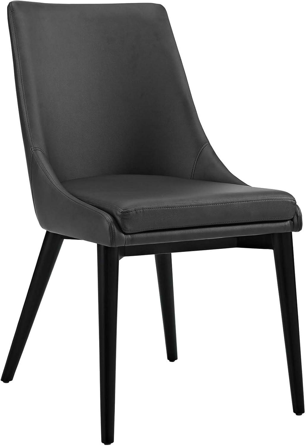 Viscount Vinyl Dining Chair Black - Modway