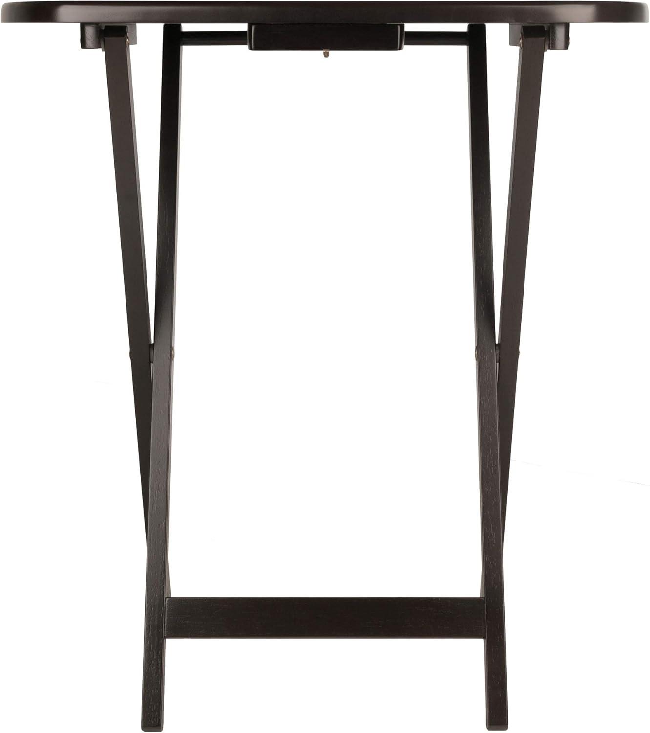 2pc Cade Oversize Oblong Snack Table Coffee - Winsome: No Assembly, Wood Frame, 25lb Capacity
