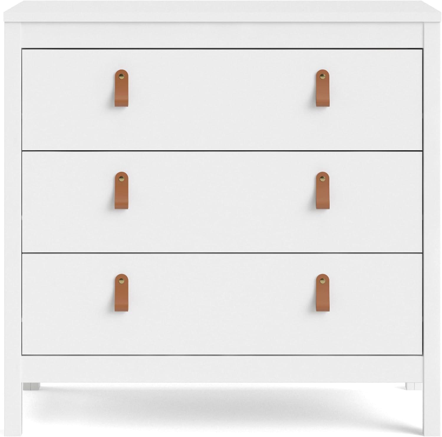 Madrid 3 Drawer Chest, White