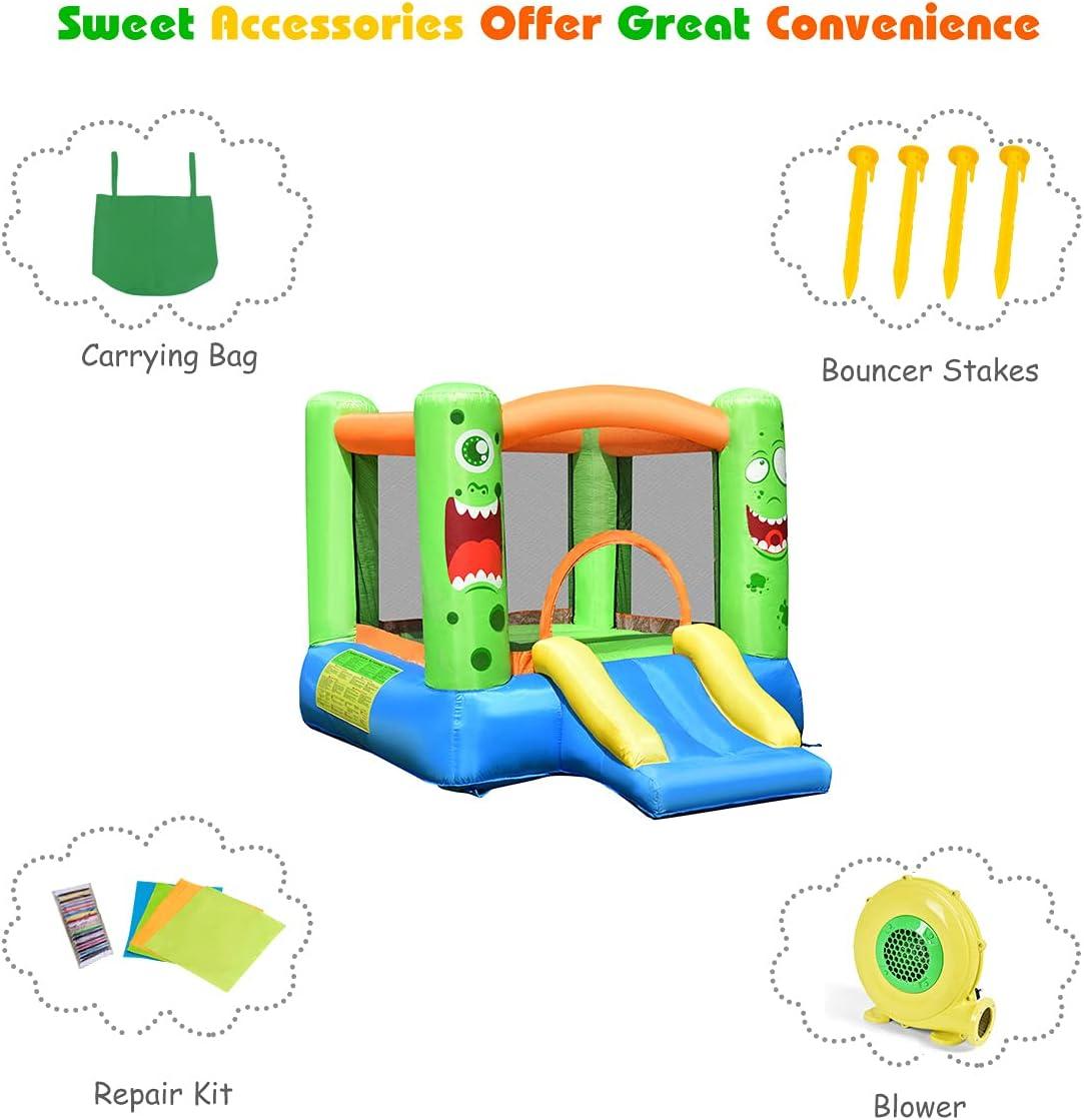Costway Inflatable Bounce Castle Kids Jumping Bouncer Indoor Outdoor Blower Excluded