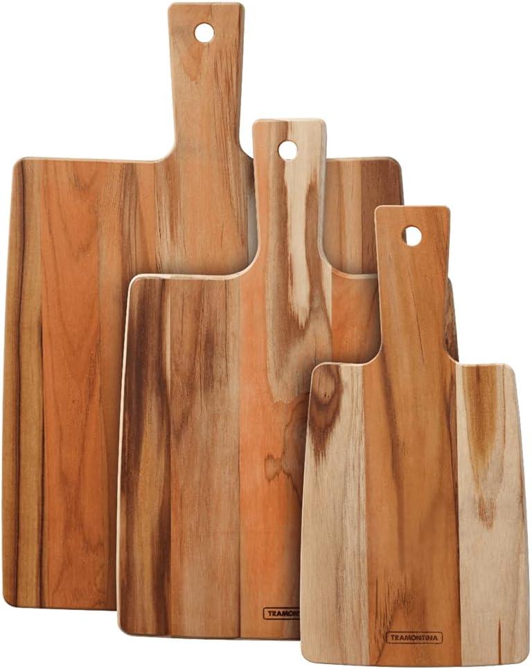 Tramontina 3-Piece Teak Wood Rectangular Cutting Board Set