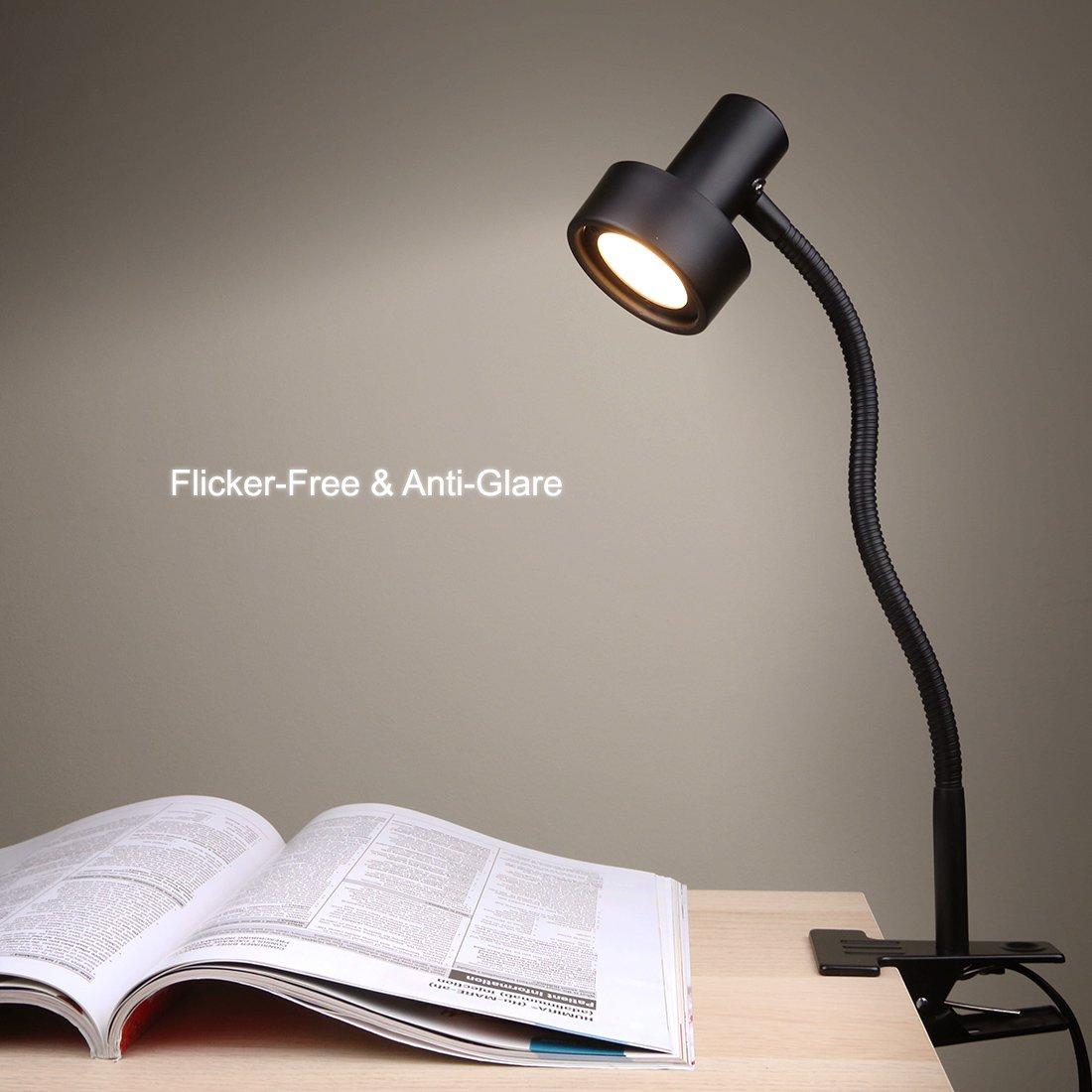 O’Bright Luxor - Dimmable LED Desk Lamp with Gooseneck (Aluminum-Clip on)