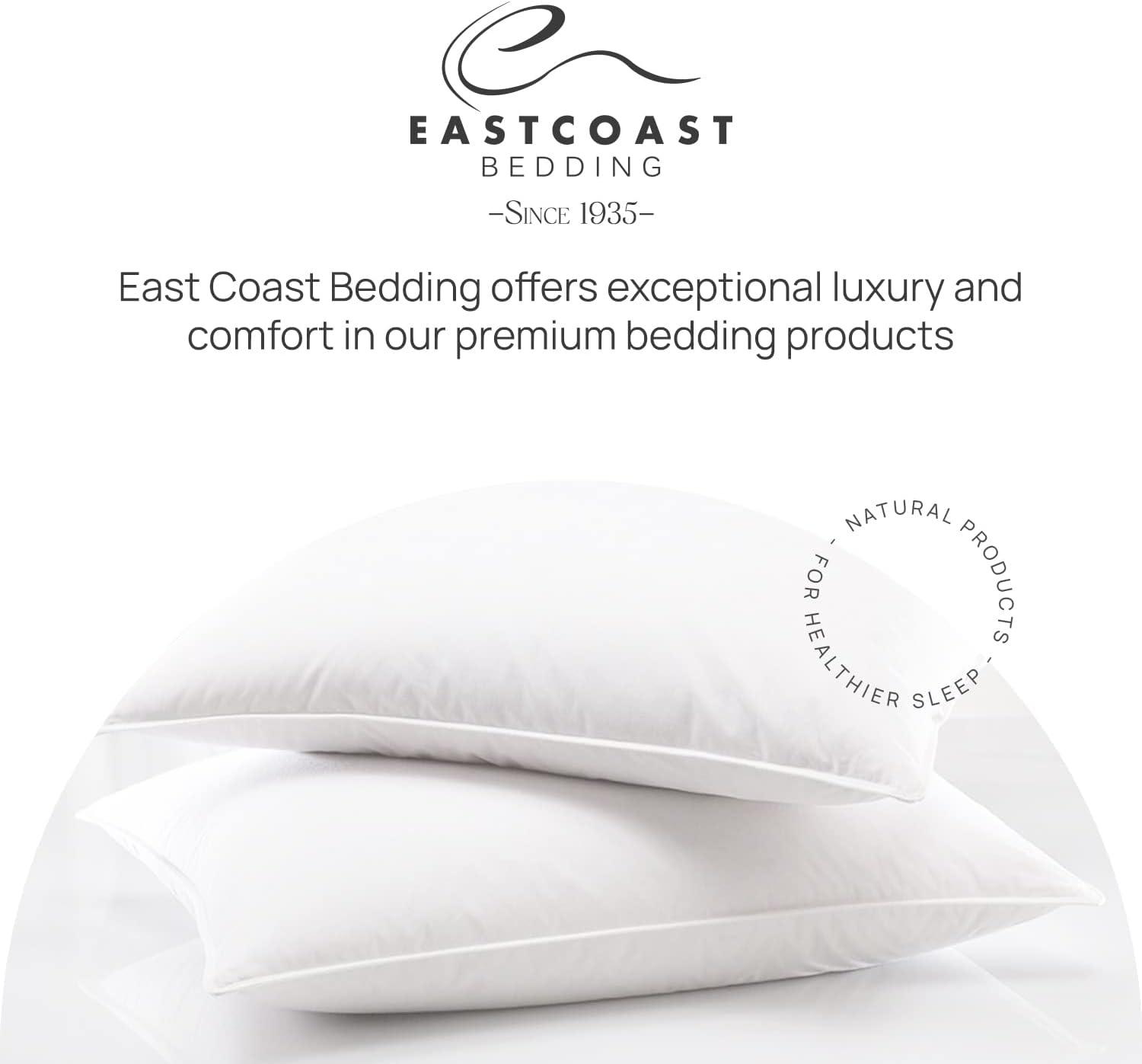East Coast Bedding 10/90 Blend Gray Goose Down Feather Pillow Filler Stuffing, 10-lb Bulk