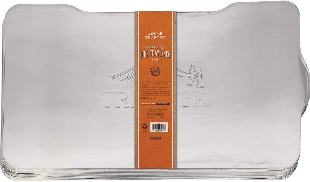 Traeger Aluminum Drip Tray Liner 28.75 in. L X 15.5 in. W For Ironwood 885