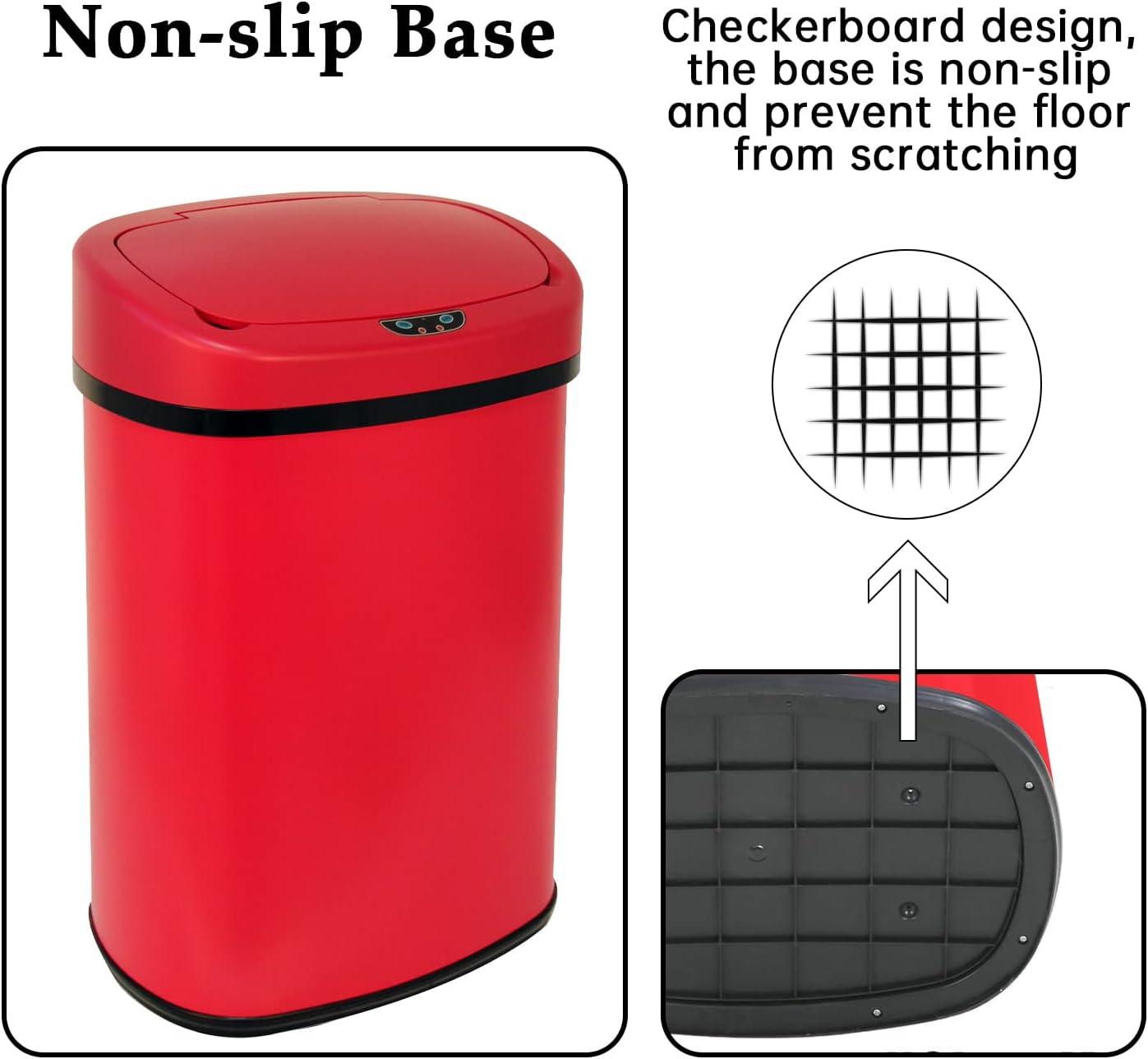 FDW Stainless Steel Motion Sensor,Touch Top - 13 Gallons