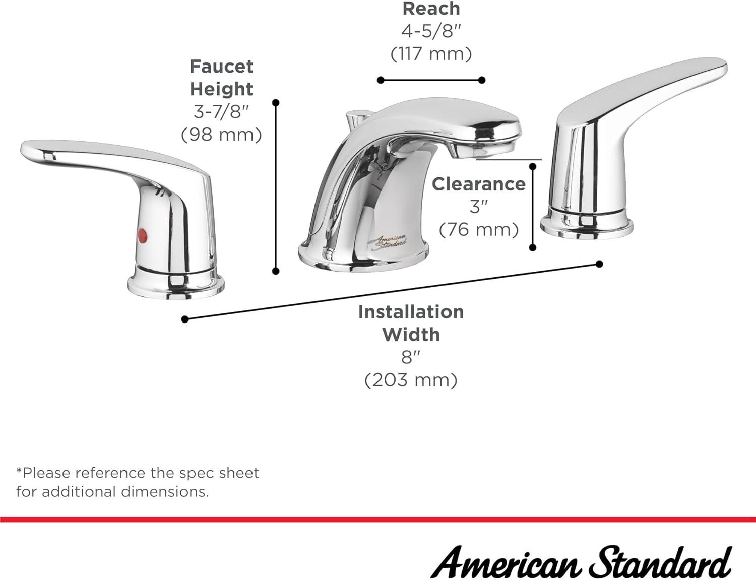 Colony Pro Brushed Nickel 2-Handle Low-Arc Bathroom Faucet