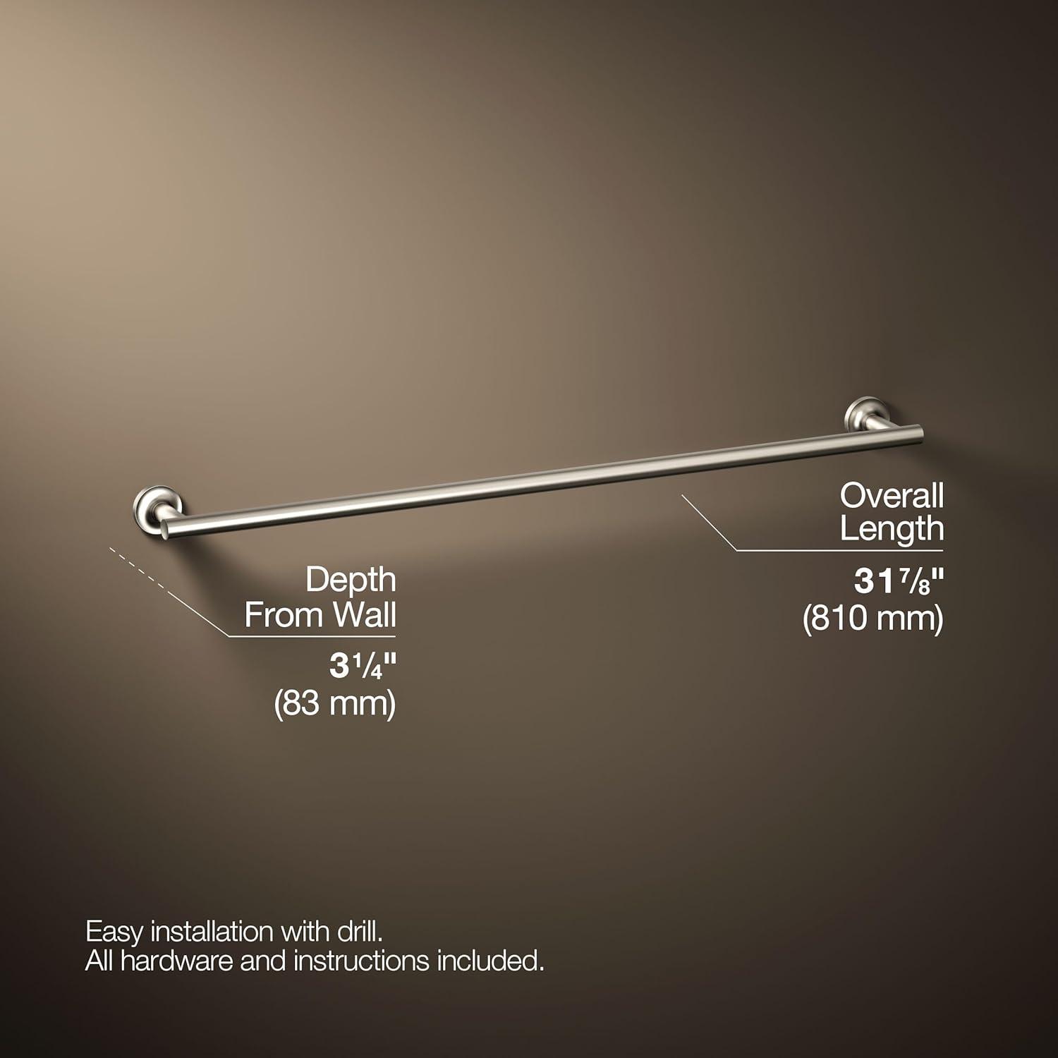 Purist® 30" Wall Mounted Towel Bar