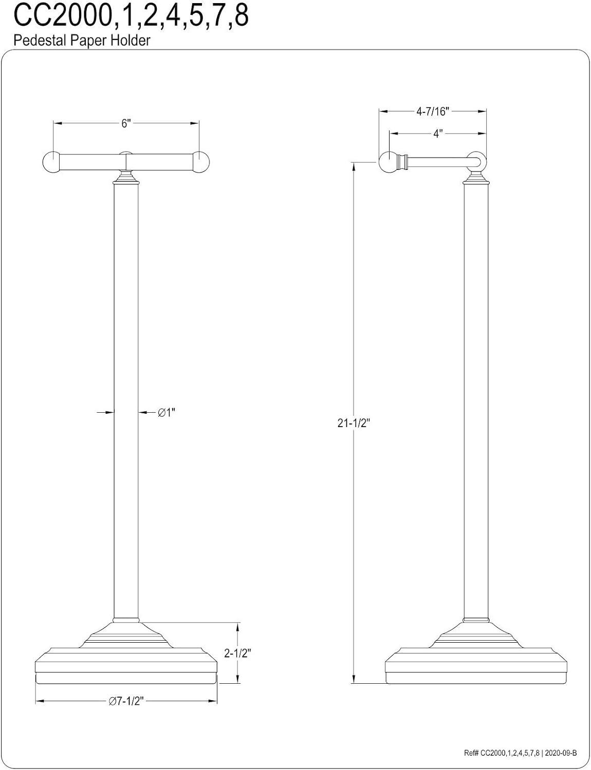 Kingston Brass Vintage Freestanding Toilet Paper Holder