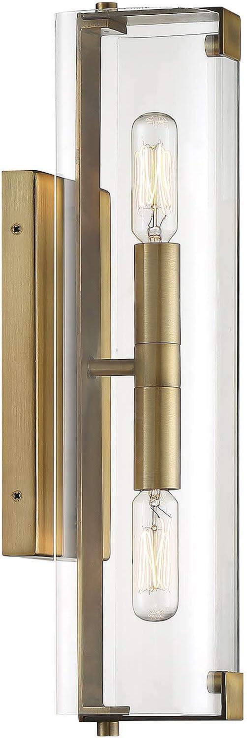 Savoy House Winfield 2 - Light Wall Light ,  Warm Brass