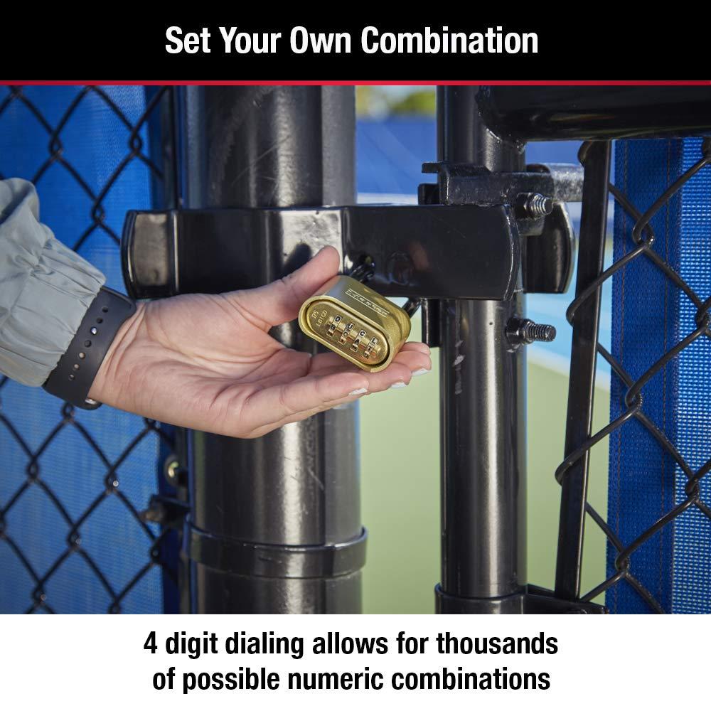 Master Lock Padlock, Set Your Own Combination Lock, 2 in. Wide, 175D Pack of 4