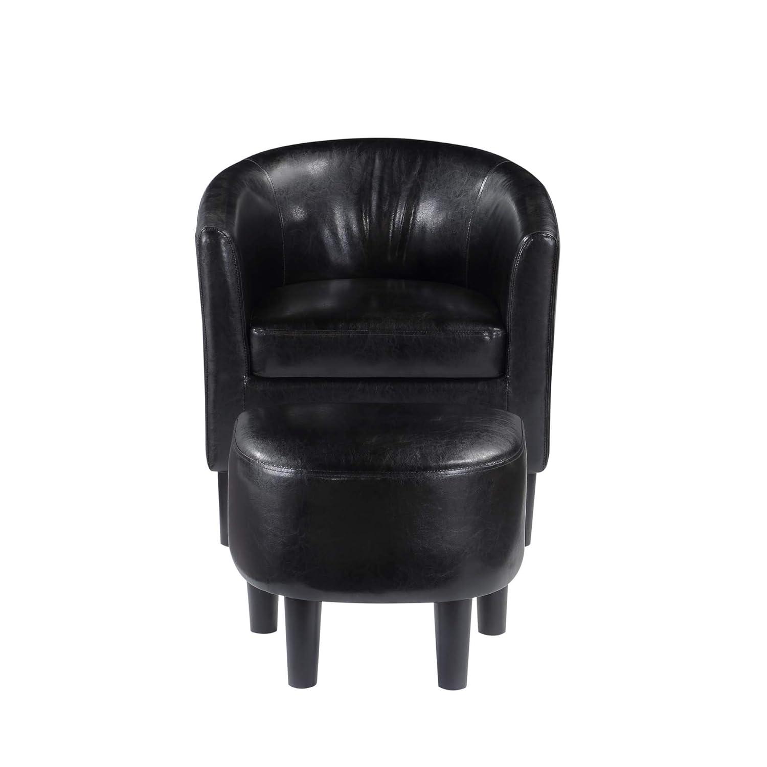 Take a Seat Churchill Accent Chair with Ottoman
