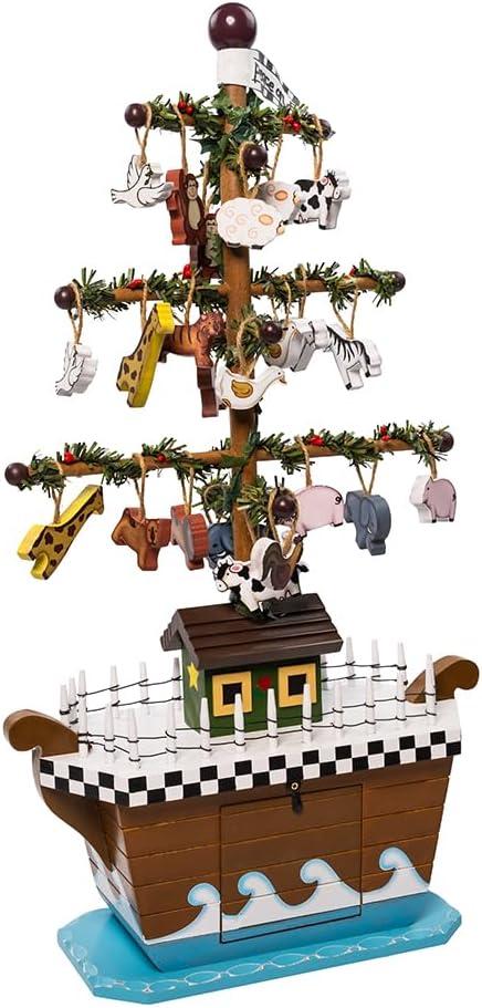 Kurt Adler Kurt Adler 21-Inch Noah's Ark Table Piece