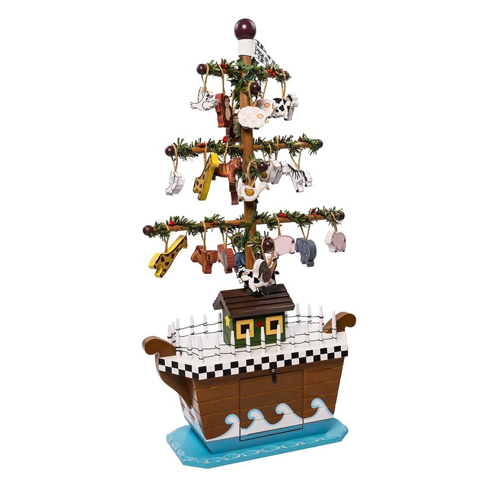 Kurt Adler Kurt Adler 21-Inch Noah's Ark Table Piece