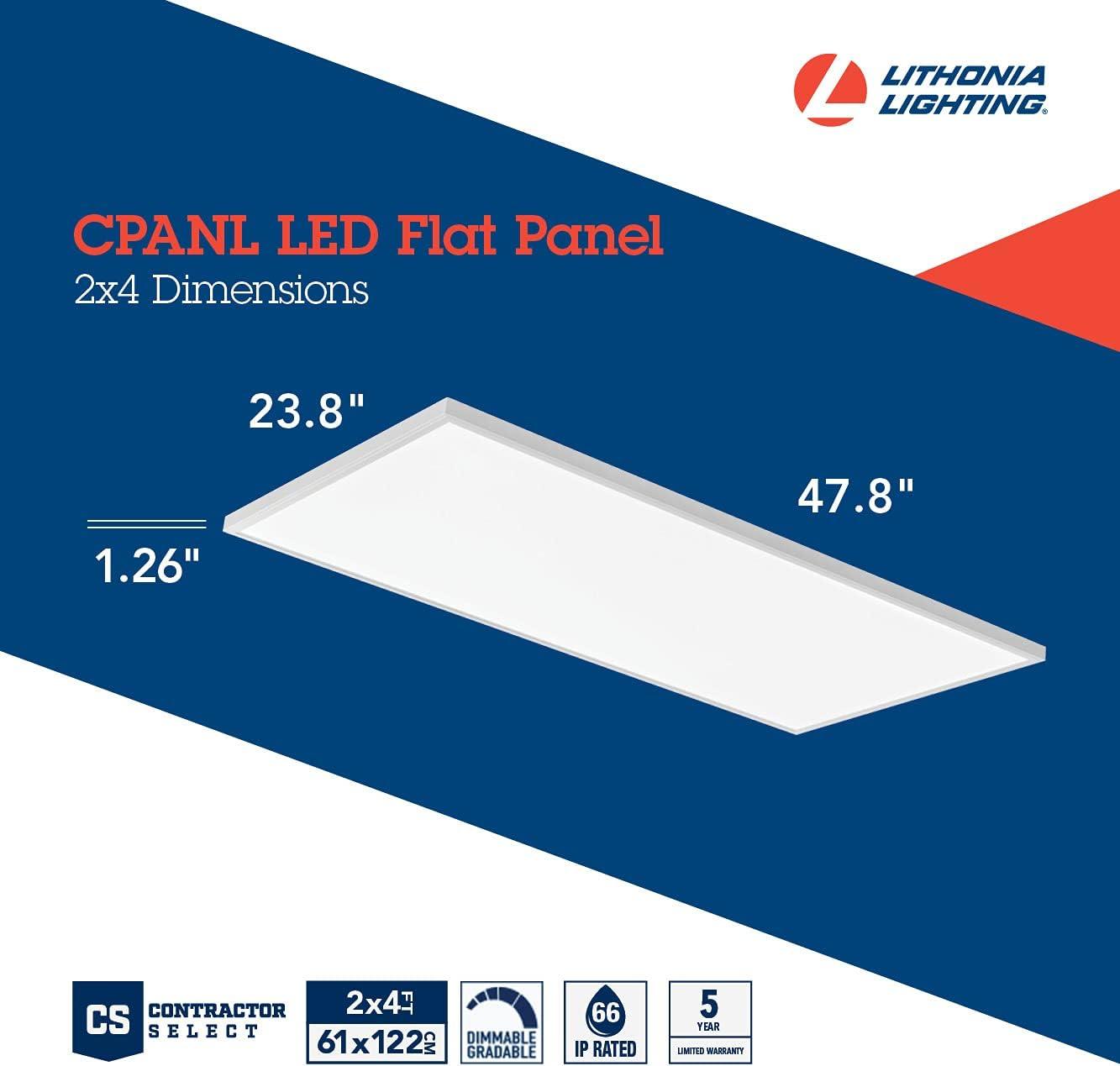 Lithonia Lighting Cpanl 2X4 40Lm Sww7 120 Td Dcmk Contractor Select Cpanl 24" X 48"