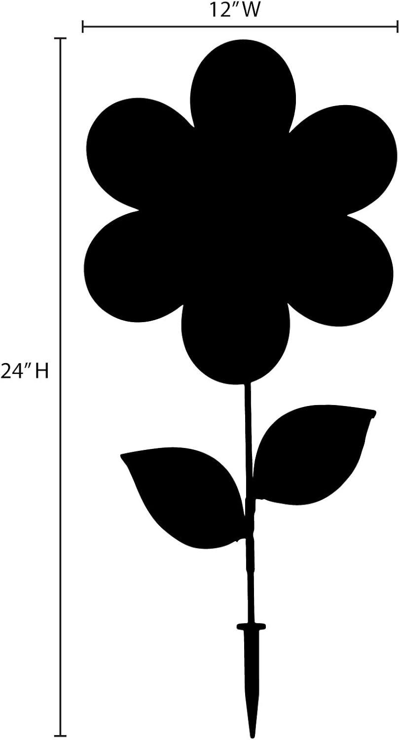 In the Breeze 2791 — 12 Inch Yellow Sunflower Spinner with Leaves — Colorful Flower for Your Yard and Garden