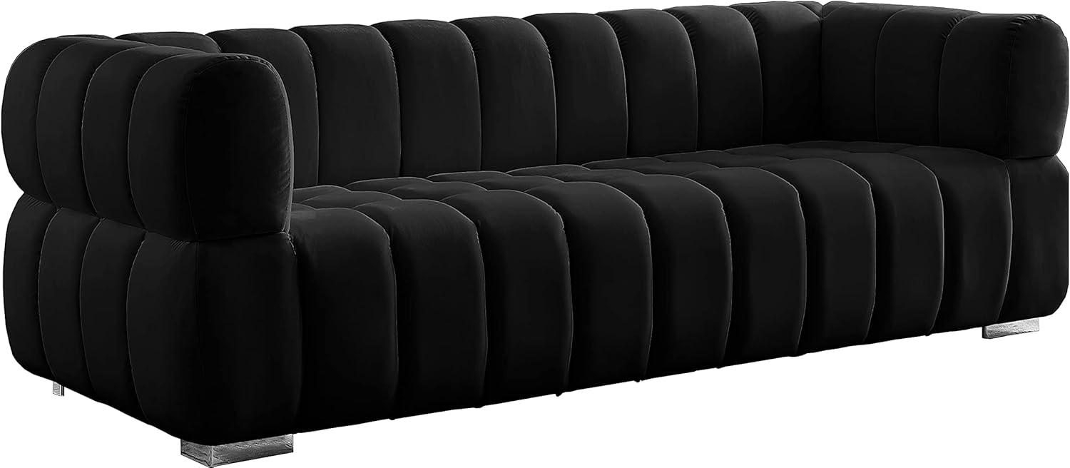 Meridian Furniture Gwen Black Velvet Sofa