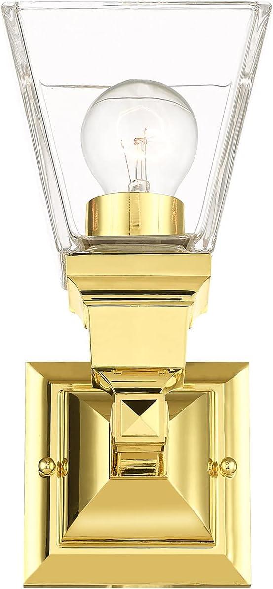 Livex Lighting Mission 1 - Light Sconce in  Polished Brass