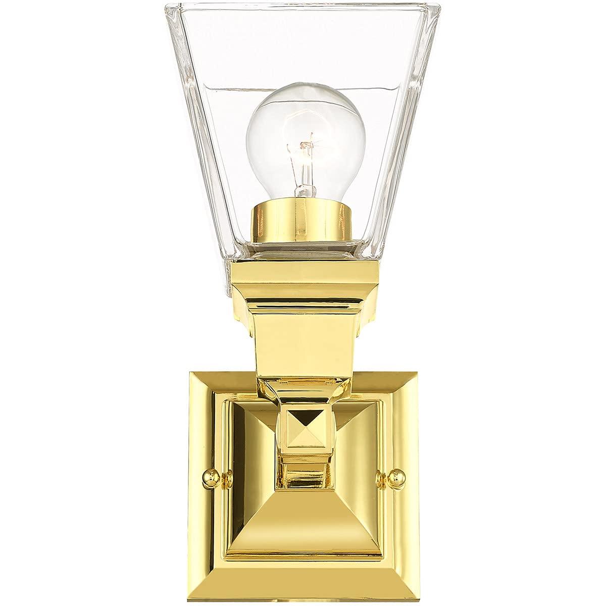 Livex Lighting Mission 1 - Light Sconce in  Polished Brass