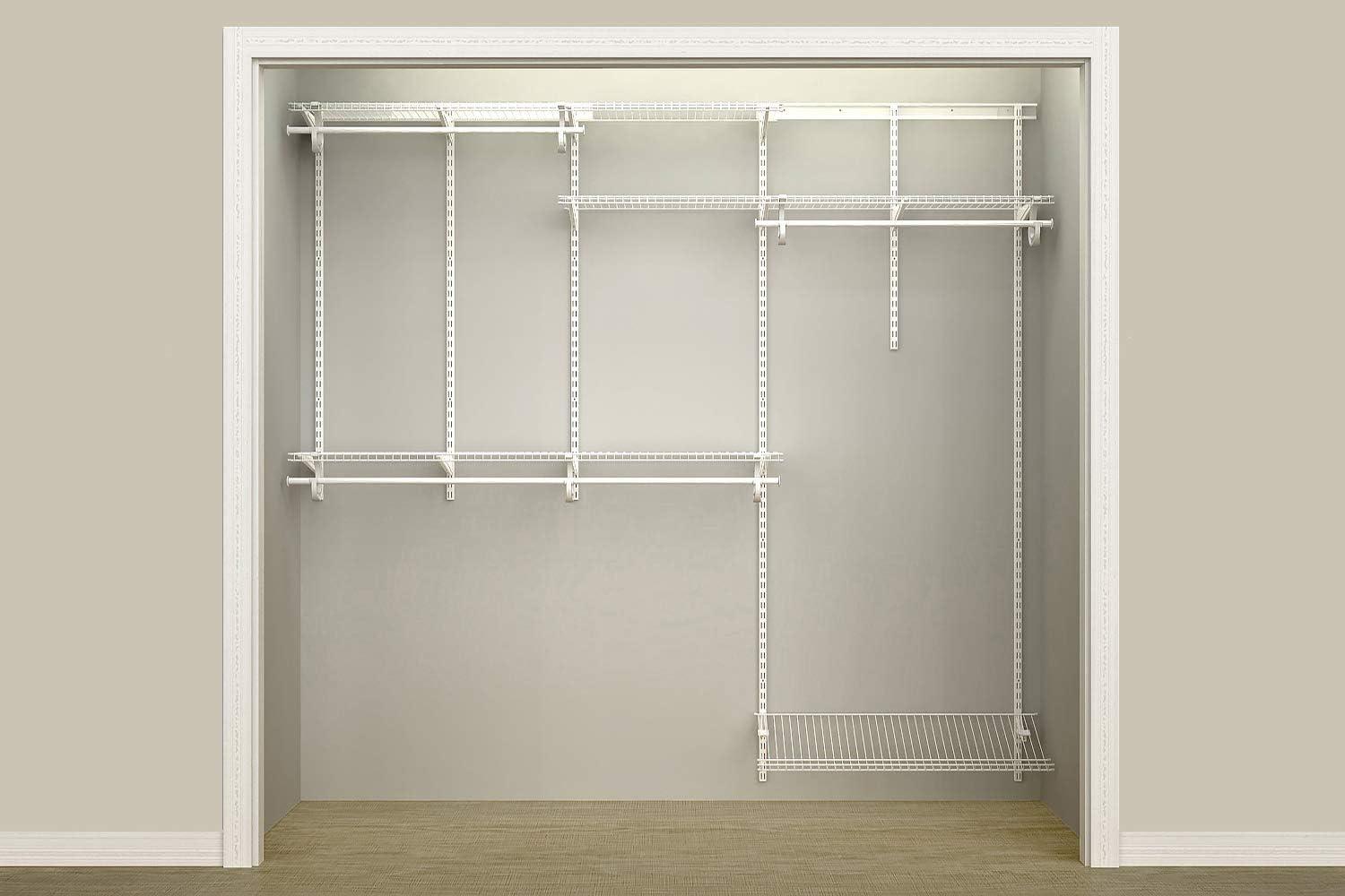 ShelfTrack 60" W - 96" W Closet System Starter Kit