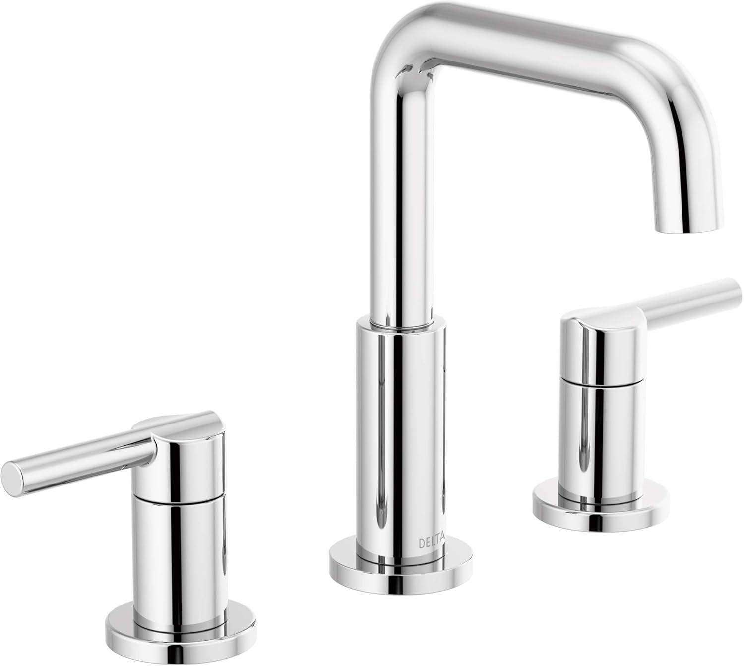 Nicoli Widespread Bathroom Faucet 3 Hole, 2-handle Bathroom Sink Faucet