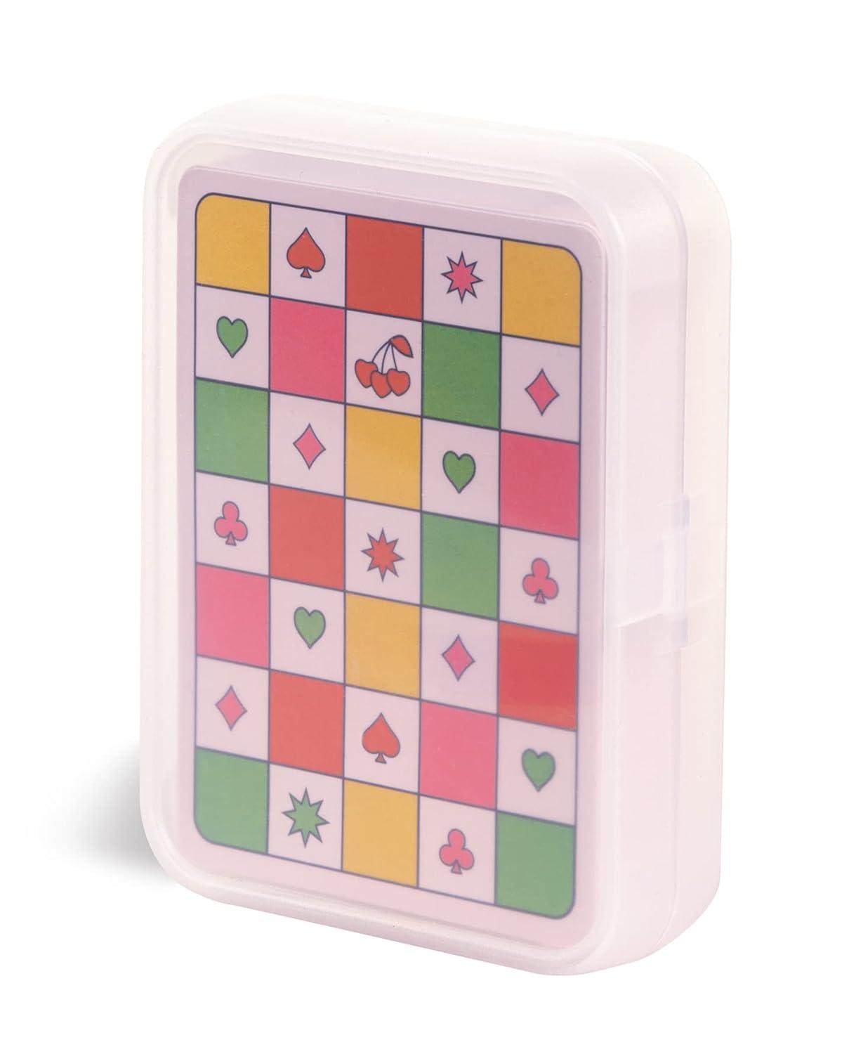 Colorful Waterproof Playing Cards with Plastic Storage Case
