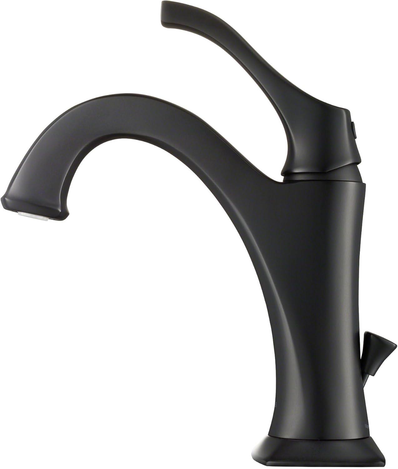 Kraus Arlo Single Hole 1-Handle WaterSense Bathroom Sink Faucet with Drain and Deck Plate