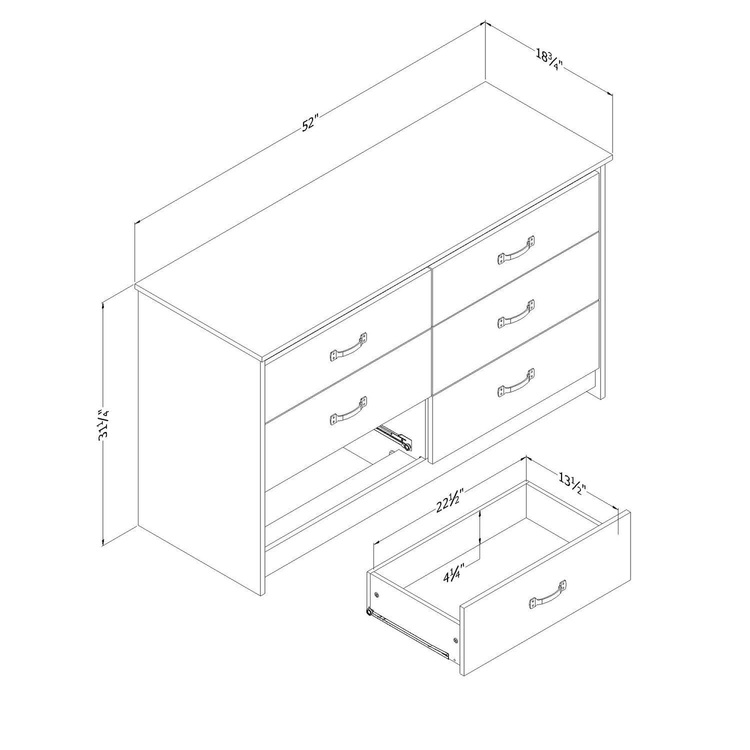 Tassio 6-Drawer Dresser