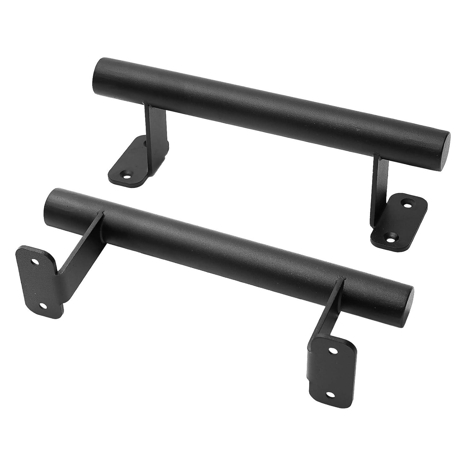 9'' Sliding Barn Door Handles Pack of 2, Black Powder Coated Iron Pull Handles for Gates, Garage, Outdoor Fence, Interior Closet Doors