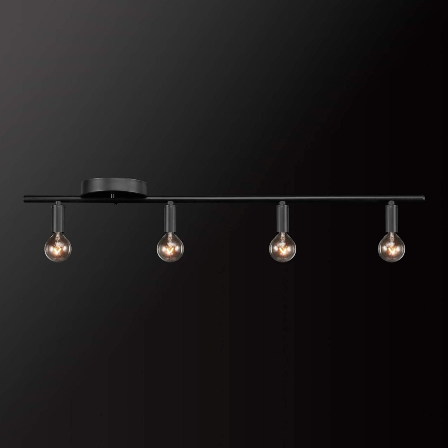 Monroe Matte Black 4-Light Slim Track Lighting Kit