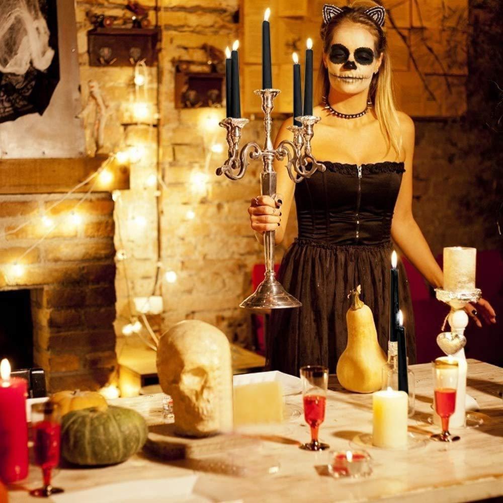 Wovilon Kitchen Utensils Set, Kitchen Gadgets S 2022 10 Inch Taper Candles Set Of 14 Dripless Taper Candles And Unscented Candlestick