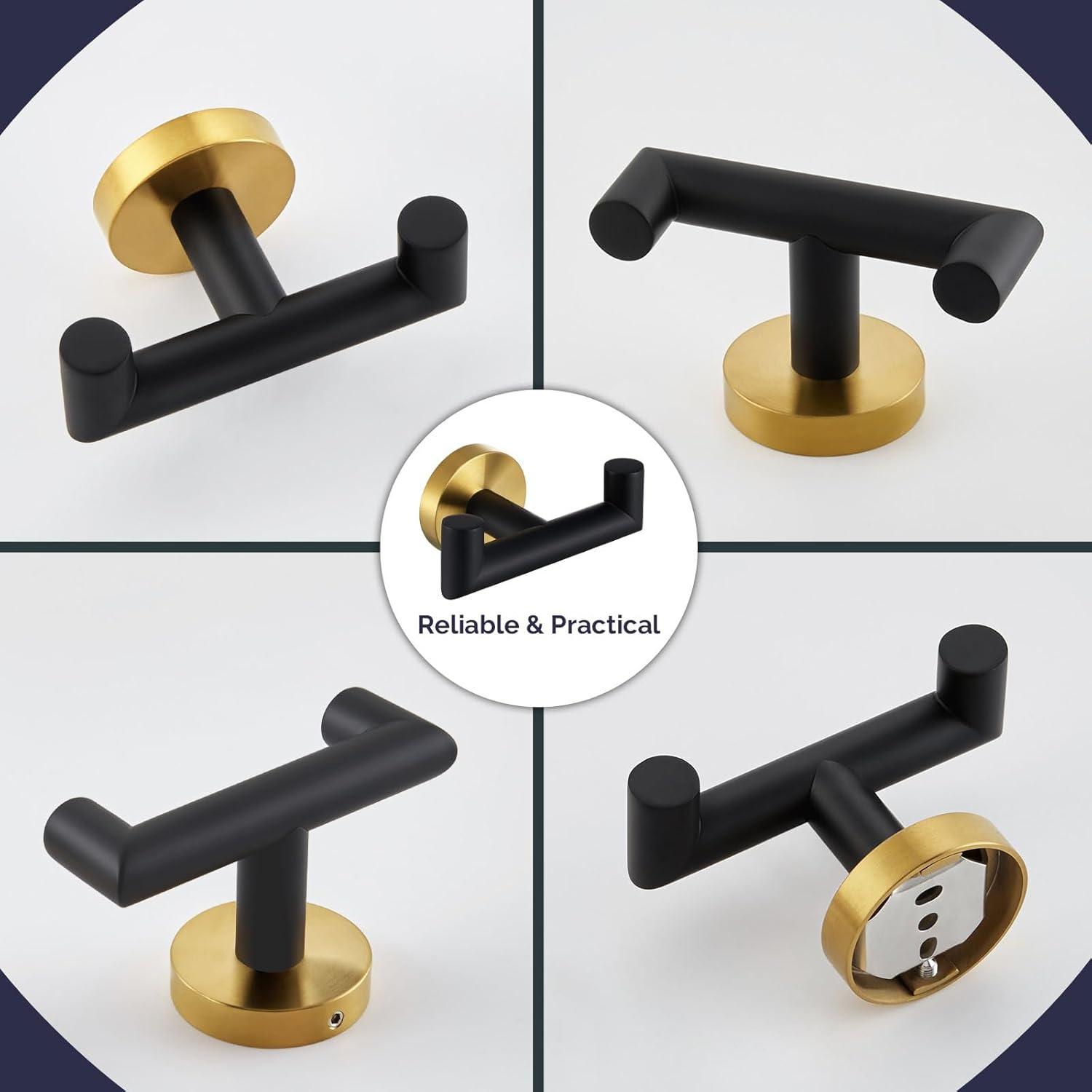 Bathroom Double Towel Hook (Set Of 2)