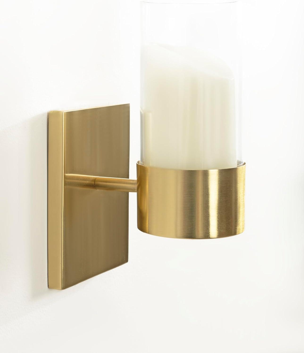 Kate and Laurel Zabler Metal Wall Sconce, 5x6x10, Gold