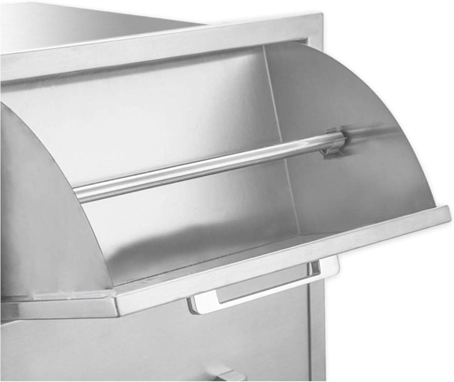 Outdoor Kitchen Drawer Stainless Steel 3-Drawer, BBQ Island Built-in Drawer Weatherproof, Flush Mount for Outdoor Kitchen and Grill Station (17"W*30"H*21“D)