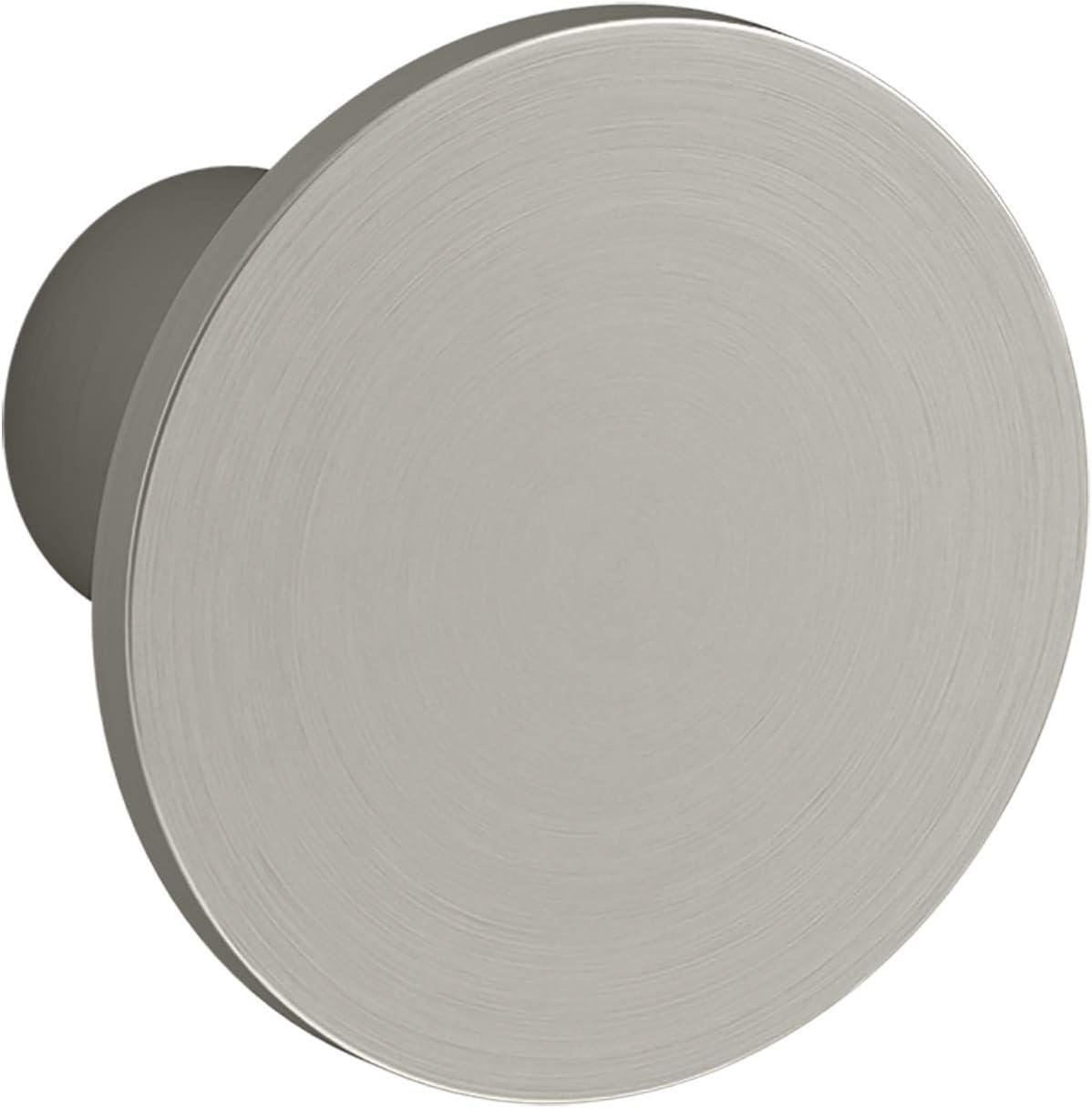 Vibrant Brushed Nickel Modern Cabinet Knob