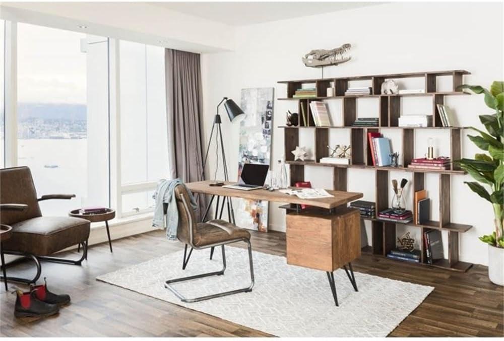 Ansel Transitional Leather Upholstered Side Chair in Light Brown