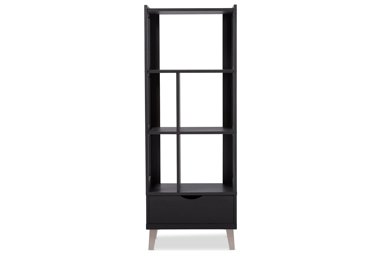 Baxton Studio Kalien Bookcase in Espresso