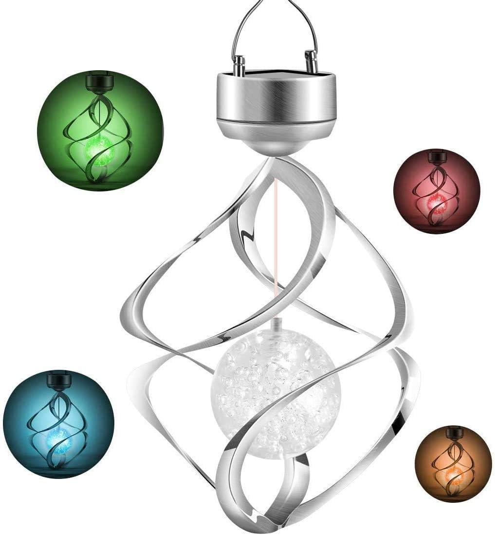 Solar Wind Chimes for Outside, Yard Decoration Wind Chimes Lights Led Seven Colour Changing Hanging Lights Garden, Yard, Home Decor Gifts