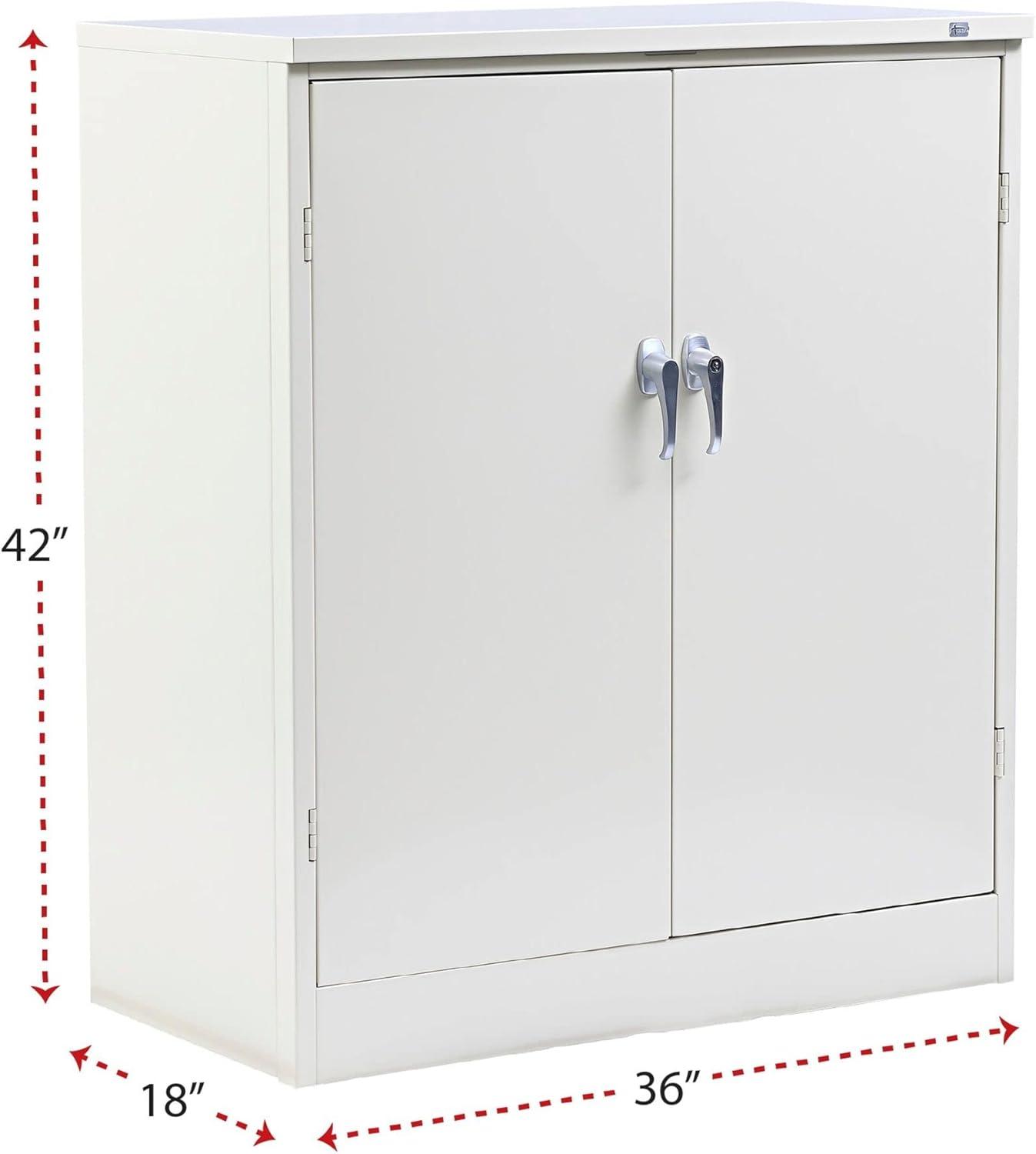 Alera® Assembled 42" High, 2 Shelf Storage Cabinet